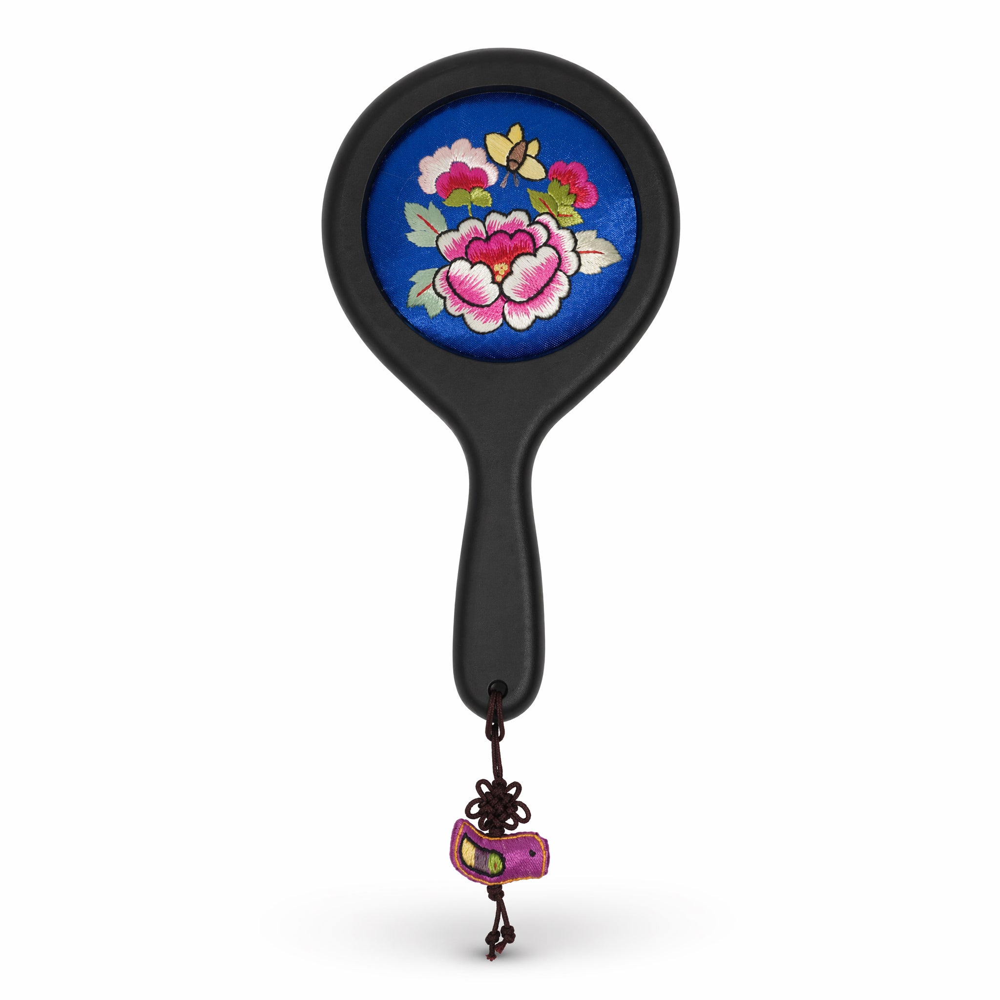 Apsastitch Xiang Embroidery Double-Sided Mirror Series – 48-Hour Handcrafted Intangible Cultural Heritage Mirror, Wood Base with Mulberry Silk Thread, Dunhuang Five-Color Designs, Unique Chinese Heritage Gift