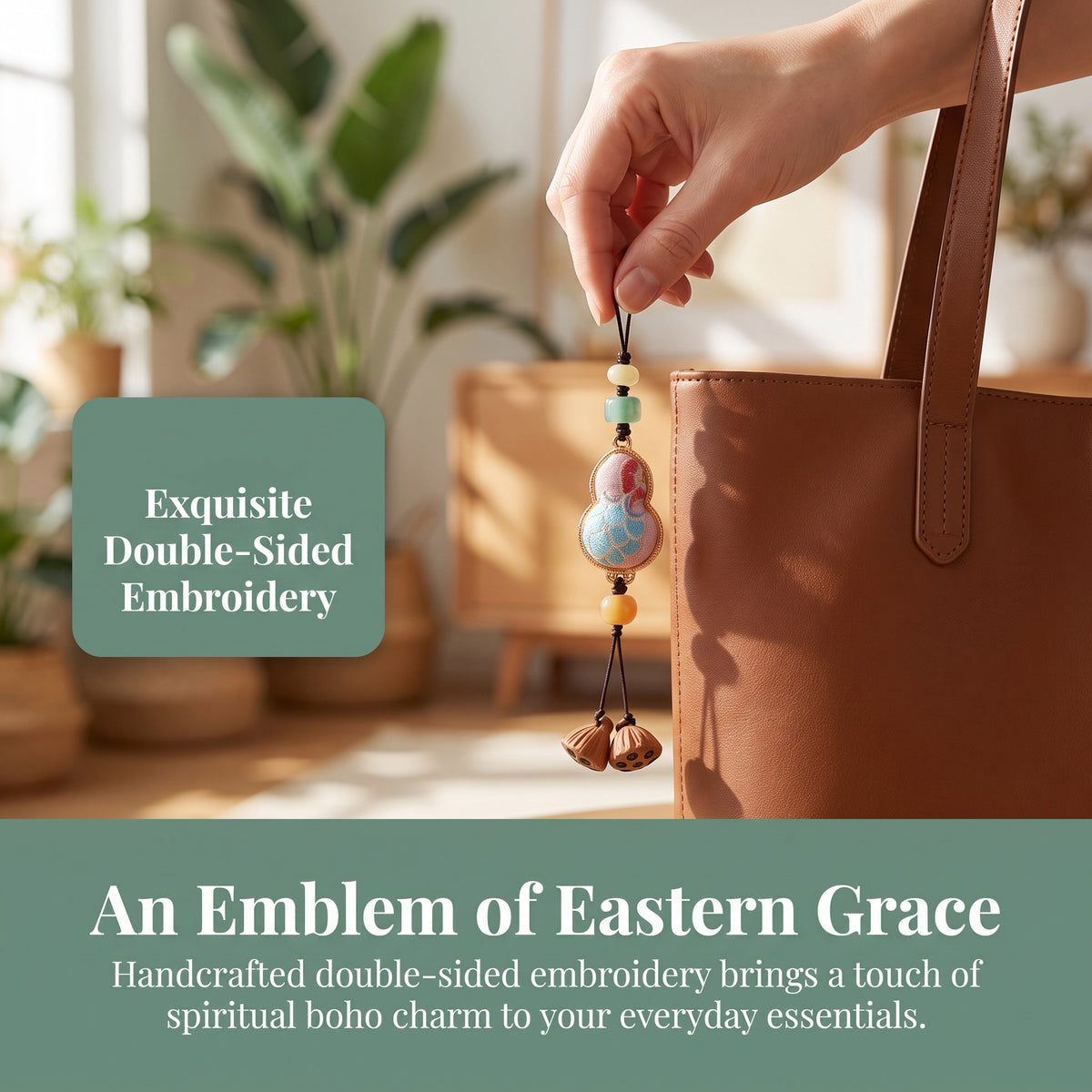 Apsastitch Xiang Embroidery Gourd Phone Strap Series – 24-Hour Handcrafted Intangible Cultural Heritage Phone Charm, Mulberry Silk Thread, Lucky Gourd Design, Unique Chinese Phone Accessory Gift