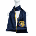 Apsastitch Su Embroidery "Golden Dragon Playing with Pearl" Silk Scarf – 192-Hour Handcrafted Silk Scarf, 16 Momme 100% Mulberry Silk, Unique Chinese Heritage Fashion Accessory Gift