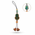 Apsastitch Xiang Embroidery Gourd Phone Strap Series – 24-Hour Handcrafted Intangible Cultural Heritage Phone Charm, Mulberry Silk Thread, Lucky Gourd Design, Unique Chinese Phone Accessory Gift