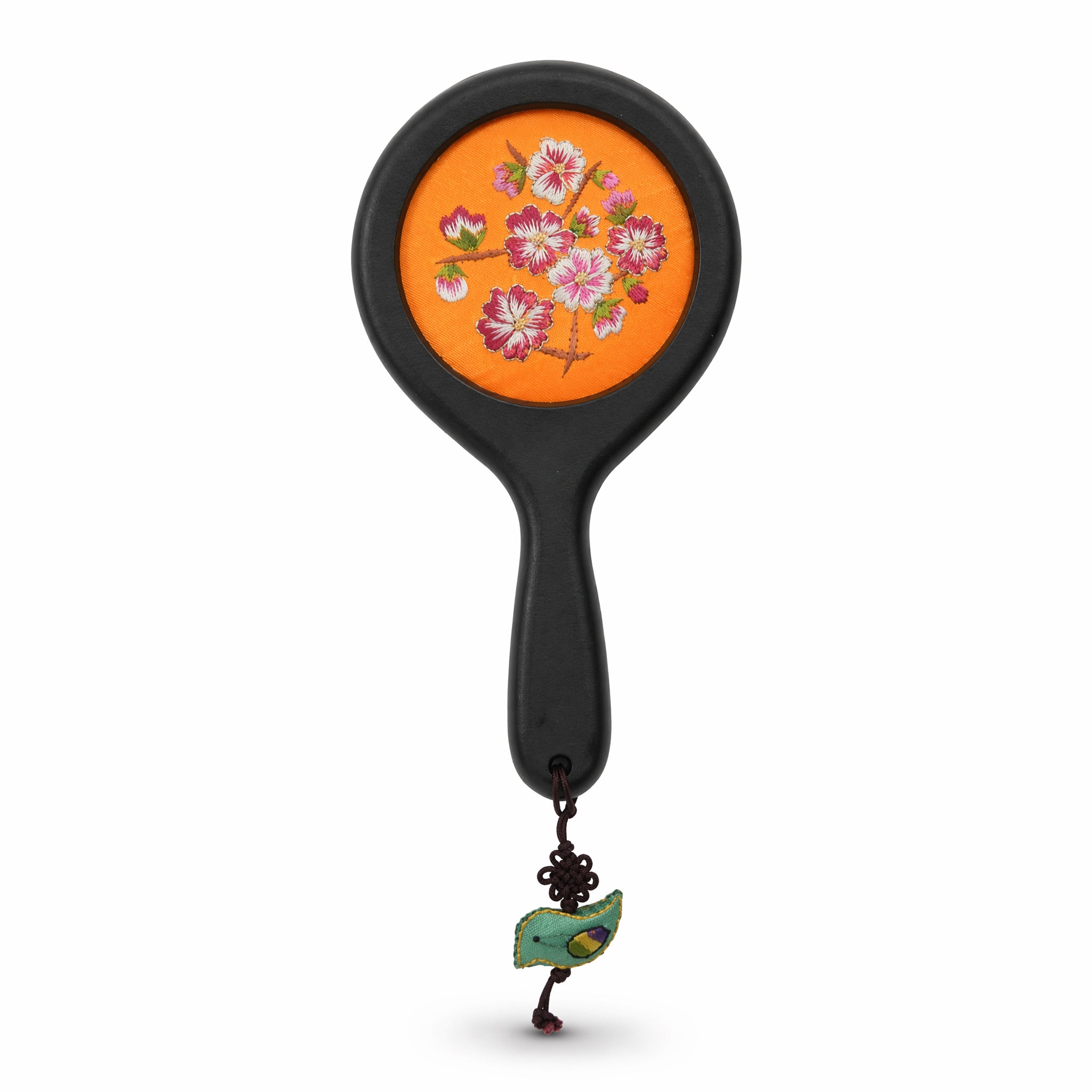 Apsastitch Xiang Embroidery Double-Sided Mirror Series – 48-Hour Handcrafted Intangible Cultural Heritage Mirror, Wood Base with Mulberry Silk Thread, Dunhuang Five-Color Designs, Unique Chinese Heritage Gift