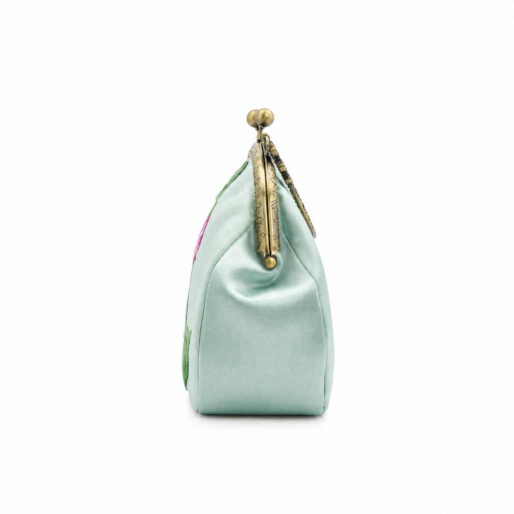 Apsastitch Su Embroidery "Lotus & Lotus Pod" Tote Bag – 216-Hour Handcrafted Silk Art Bag with Bronze Hardware, Unique Chinese Heritage Fashion Accessory Gift