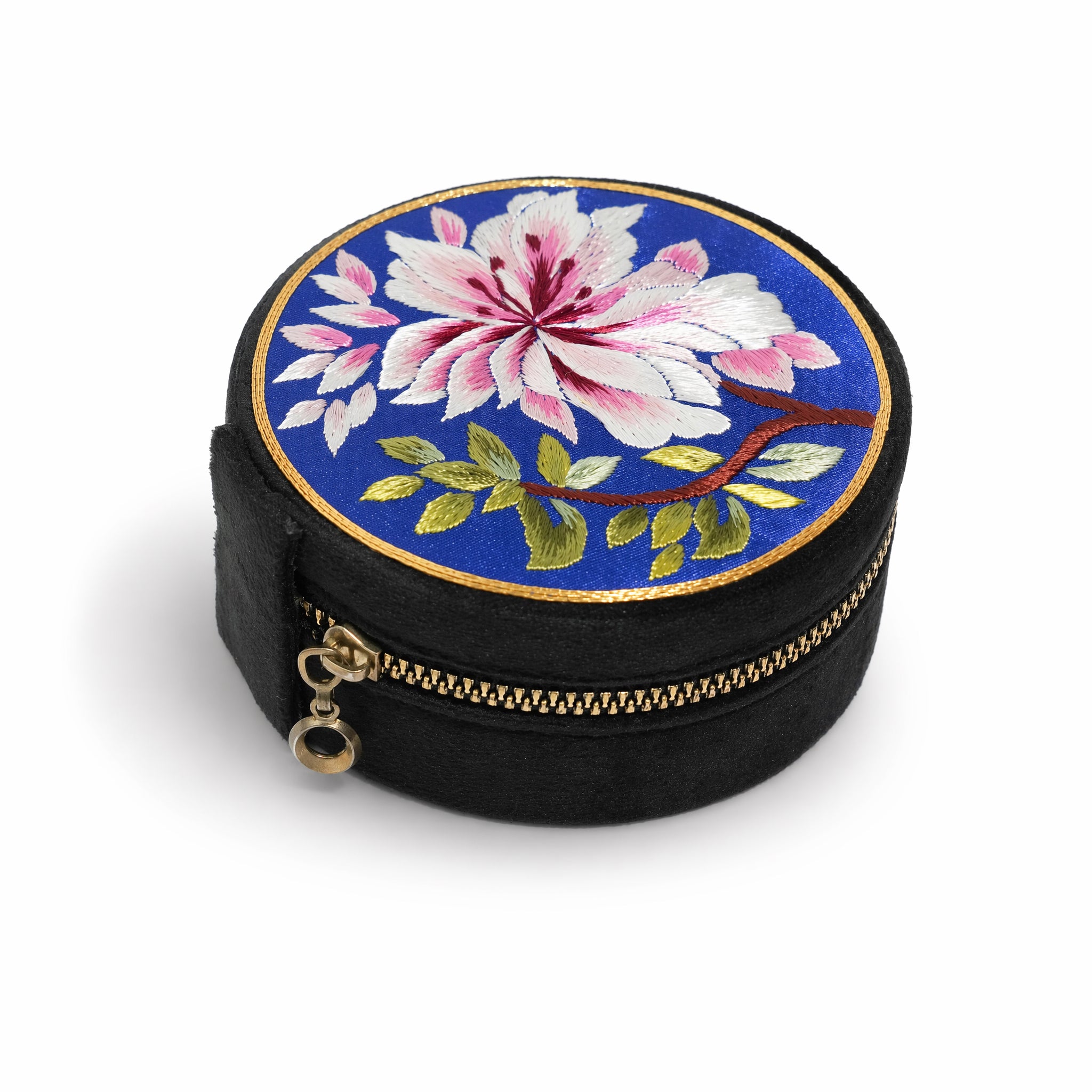 Apsastitch Xiang Embroidery Jewelry Box – 48-Hour Handcrafted Intangible Cultural Heritage Jewelry Box, Mulberry Silk Thread, Unique Chinese Heritage Storage Gift