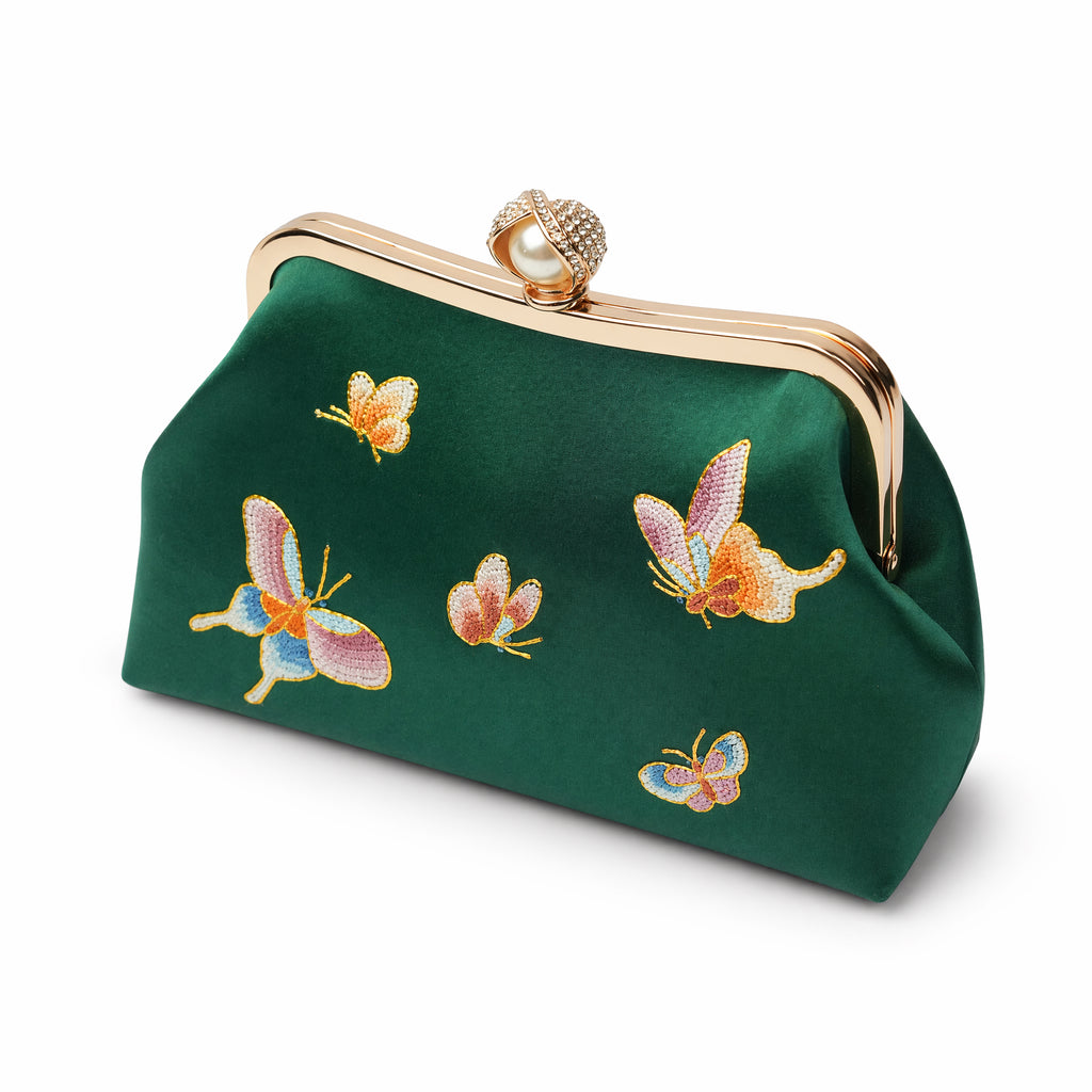 Apsastitch Su Embroidery Butterfly Crossbody Tote Bag – 168-Hour Handcrafted Silk Art Bag with Alloy Hardware, Unique Chinese Heritage Fashion Accessory Gift
