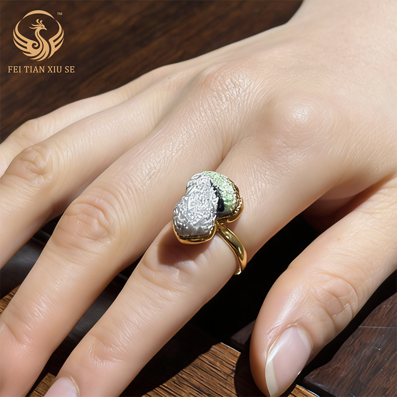 24K Thick Gold Plated Women's Ring Adjustable | Light Luxury Fashion Jewelry | Premium Gift for Her