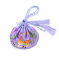 Apsastitch Su Embroidery "Deer" Sachet – 24-Handcrafted Silk Sachet with Tassel, Purple & Blue Colors, Symbol of Success & Prosperity, Unique Chinese Heritage Gift