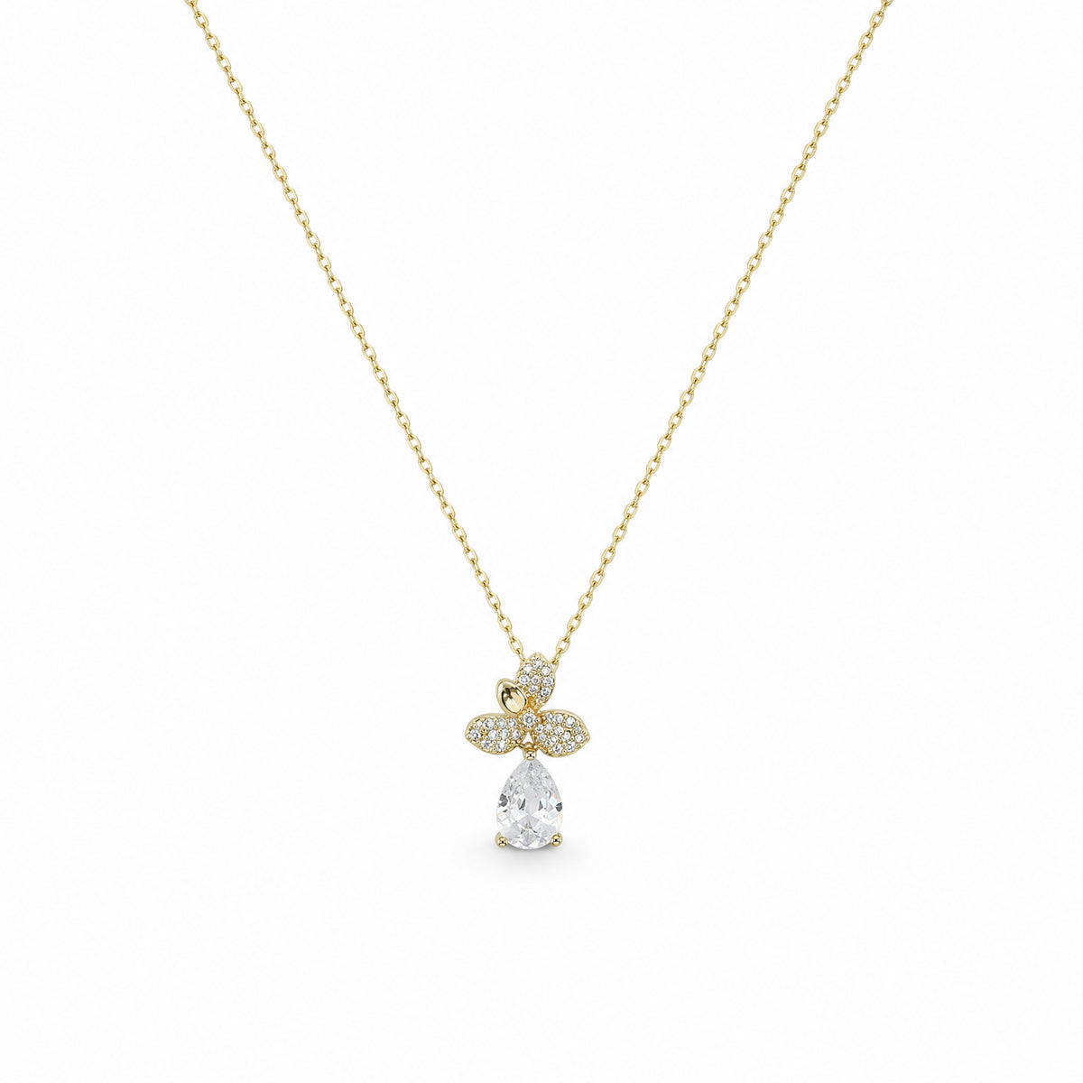 Apsastitch Gold Necklace Series – Minimalist Pendant Necklaces with Chain, Heart / Square Diamond / Girl / Oval Diamond / Ginkgo Leaf Designs, Unique Everyday Fashion Jewelry Gift