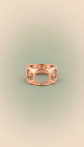 Rose Gold Geometric Ring