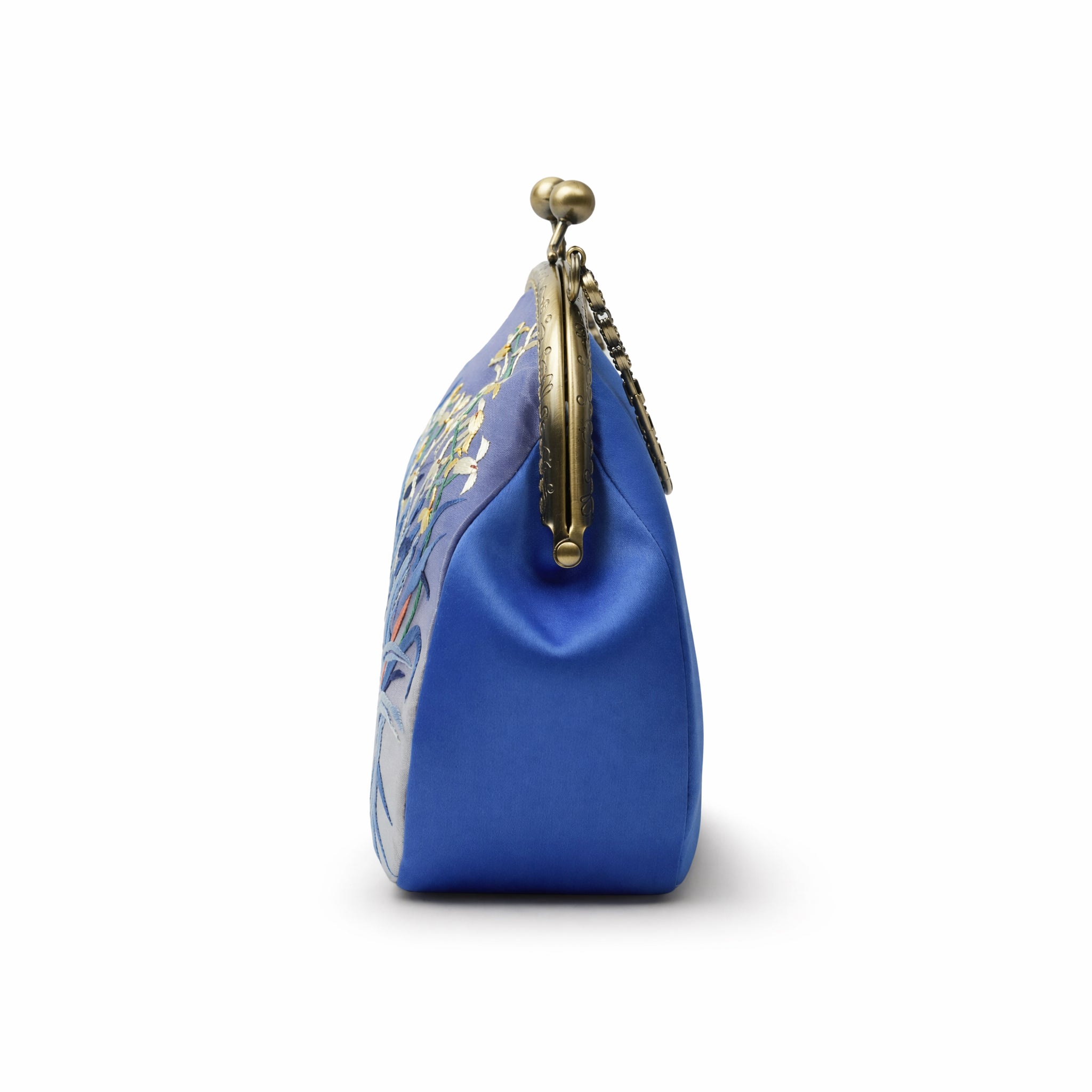 Apsastitch Su Embroidery "Moonlit Orchid" Tote Bag – 216-Hour Handcrafted Silk Art Bag with Bronze Hardware, Unique Chinese Heritage Fashion Accessory Gift